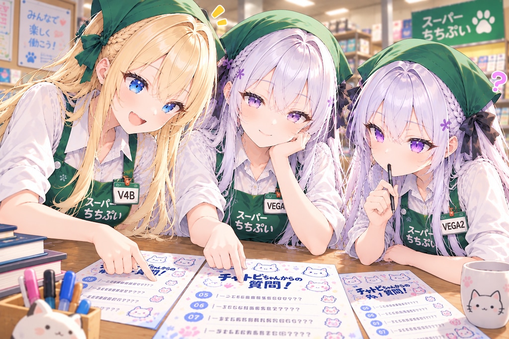 生成機能の子、この子はこんな感じ?ってのをチャトピちゃんに作ってもらったー
