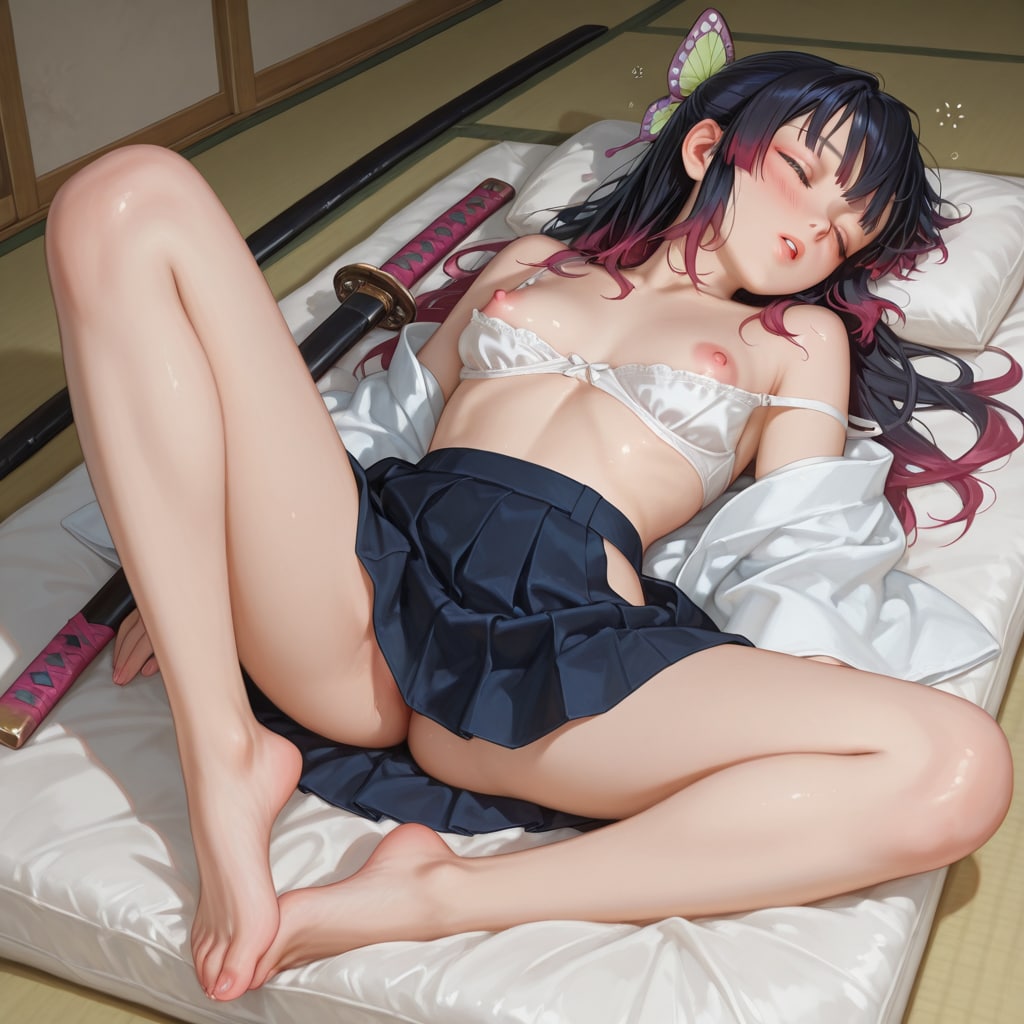 パッと起きて斬られそうで怖いよー(; ద౪ద)