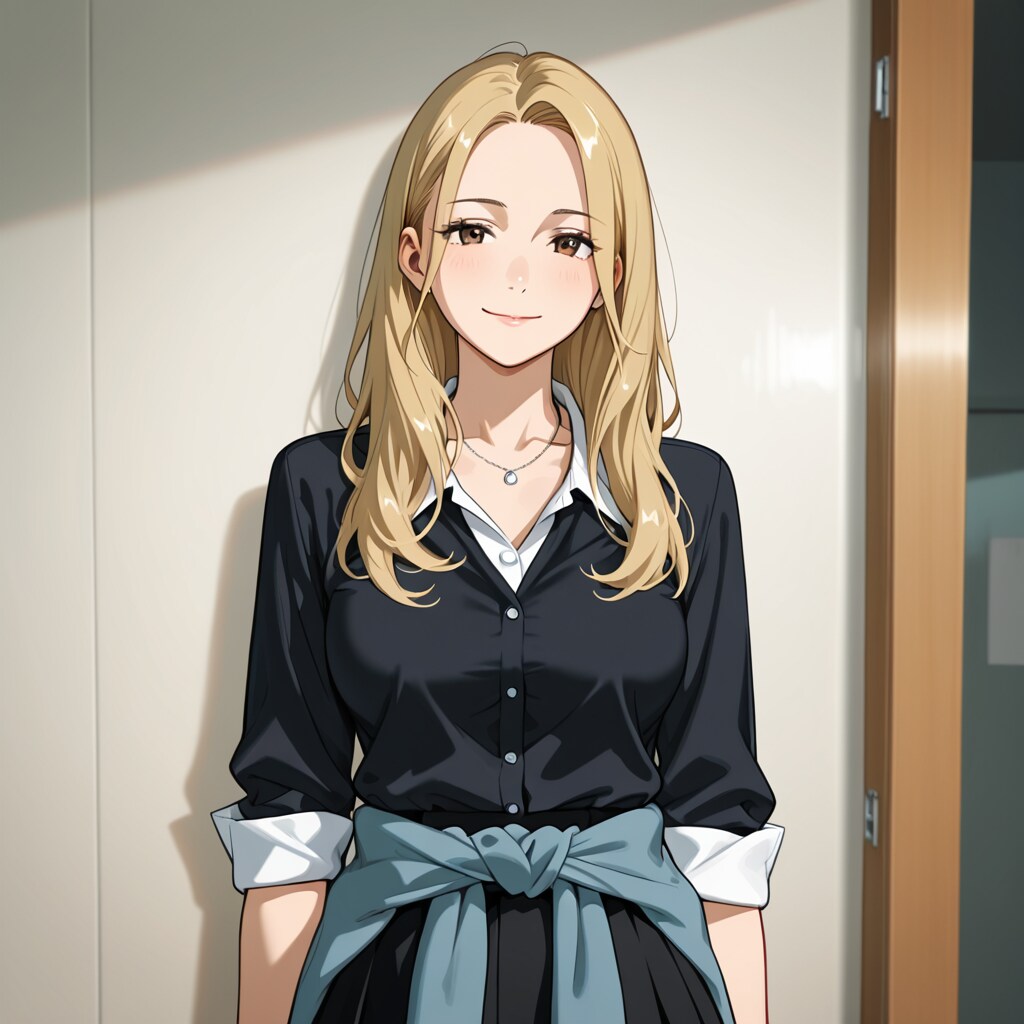 壁際に佇む金髪少女 | の人気AIイラスト・グラビア