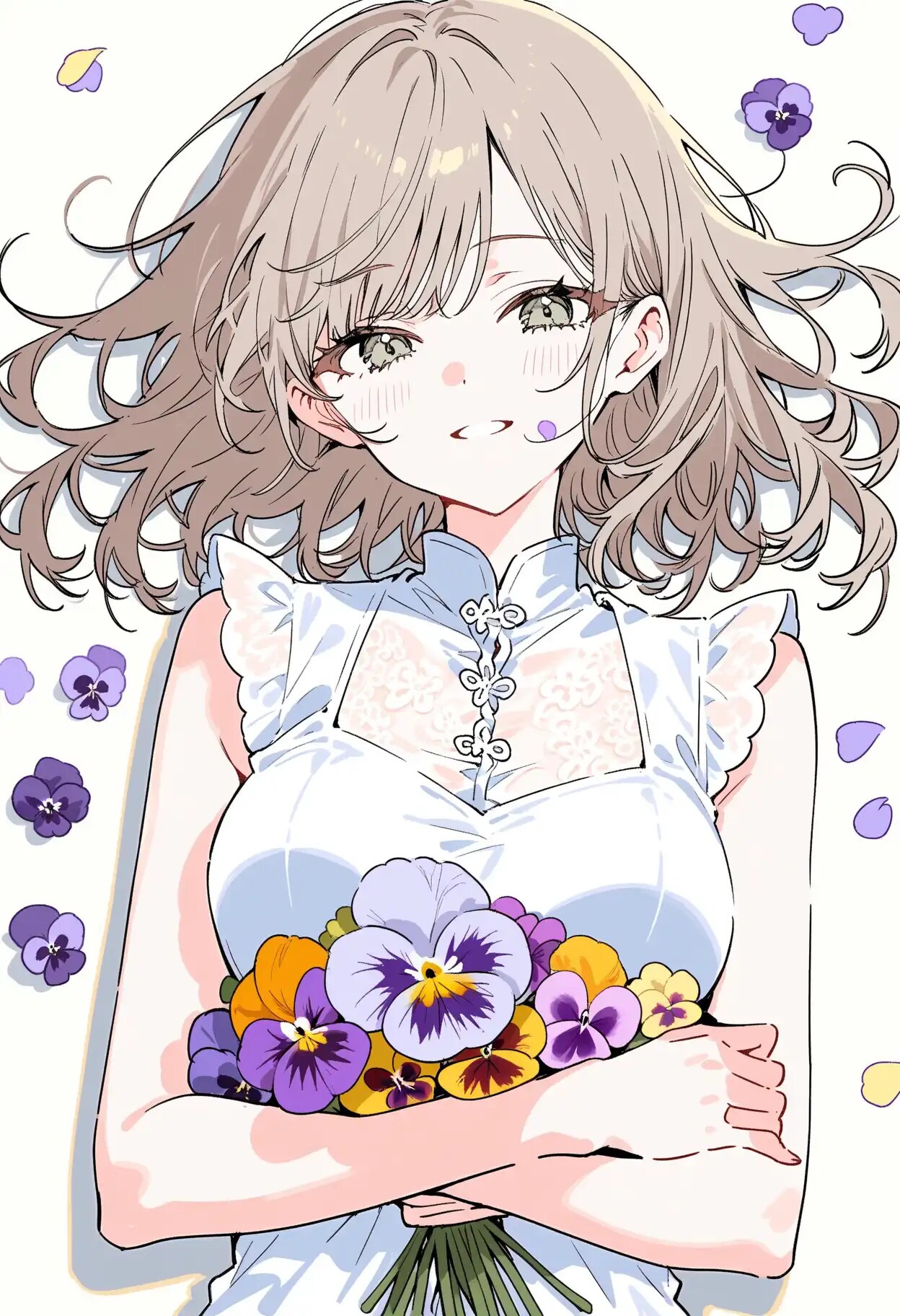 花束を貴方にプレゼントしますね！ | の人気AIイラスト・グラビア