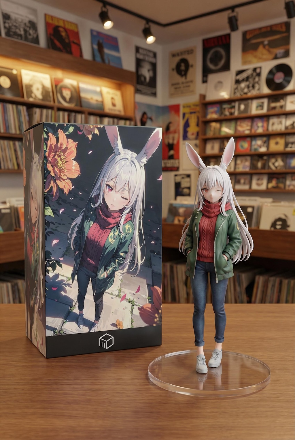 兎耳学園のみみちゃんニューシングル「花園の向こう側」CDジャケット風💿