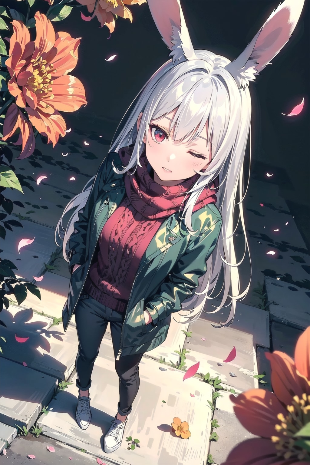 兎耳学園のみみちゃんニューシングル「花園の向こう側」CDジャケット風💿