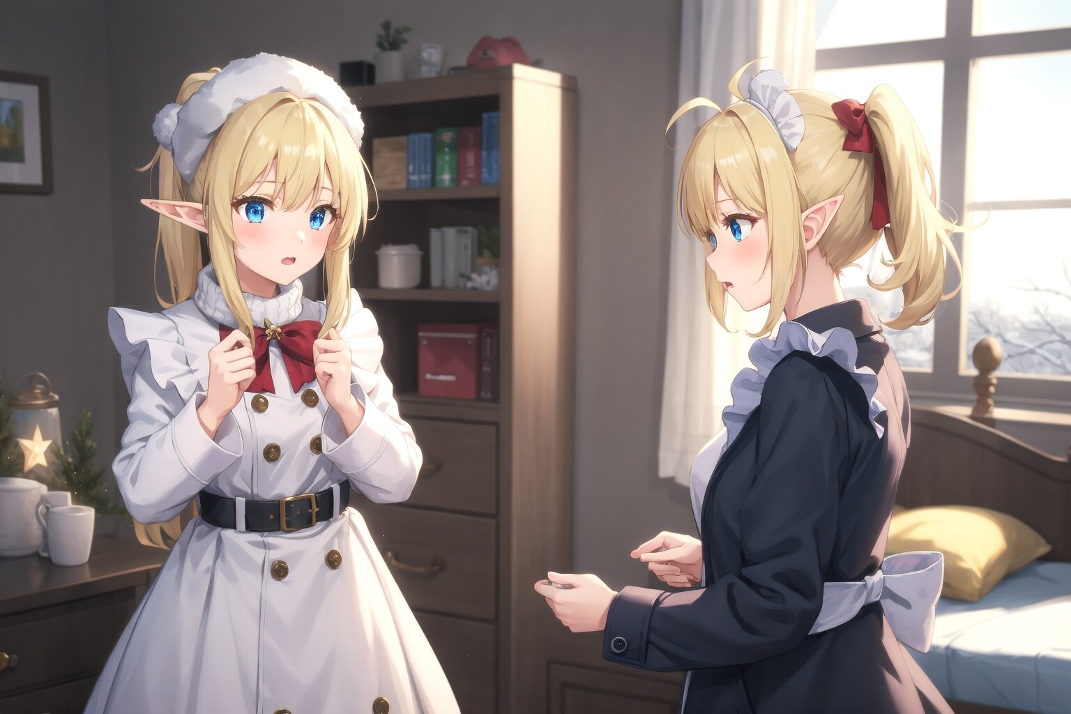【習作】双子のエルフ族姉妹　ミレーヌとナリーヌ