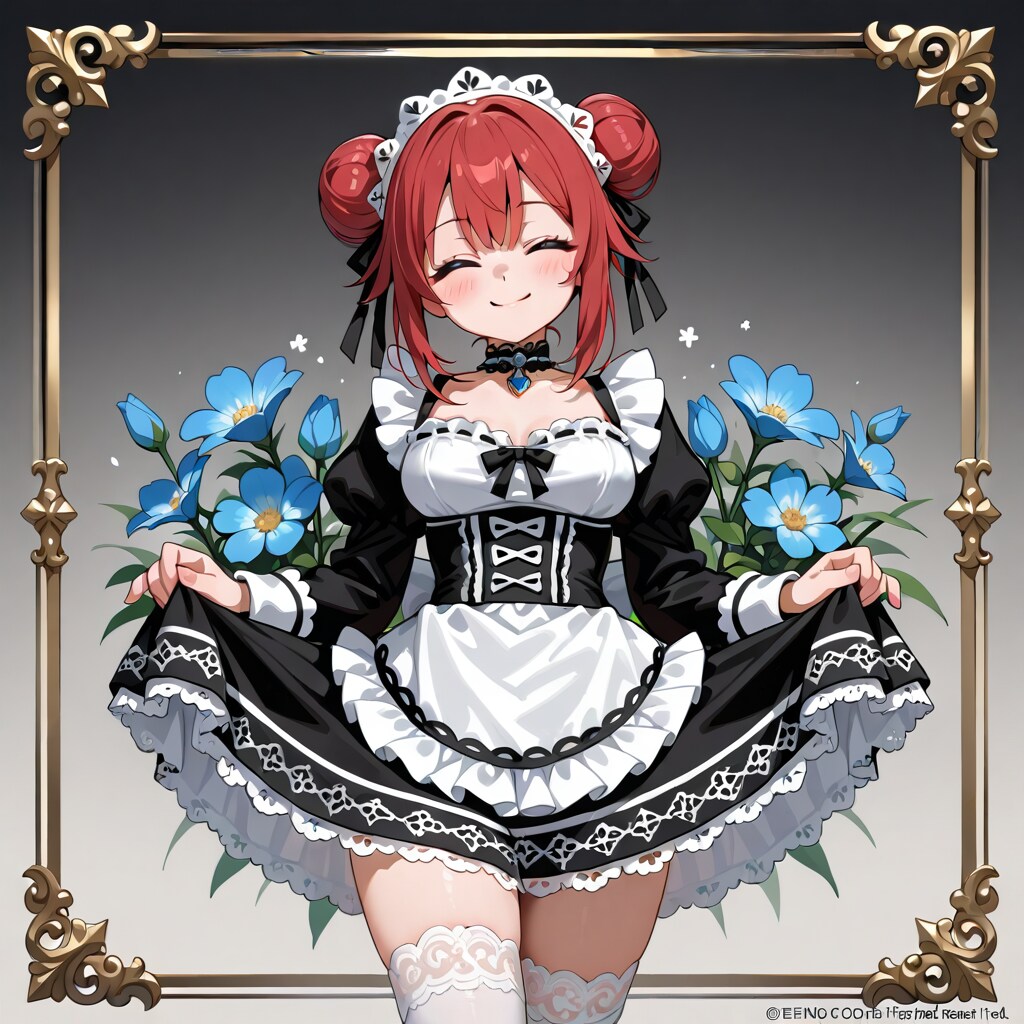 メイド服のアカネ | の人気AIイラスト・グラビア
