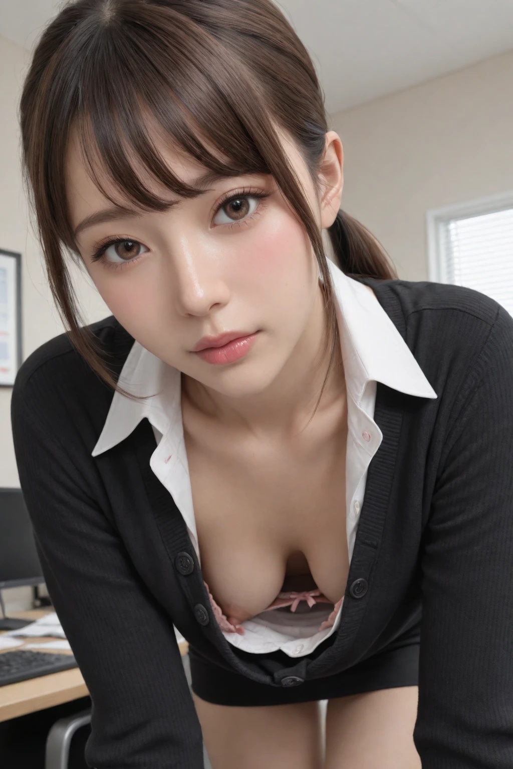 104000いいね感謝の胸チラ