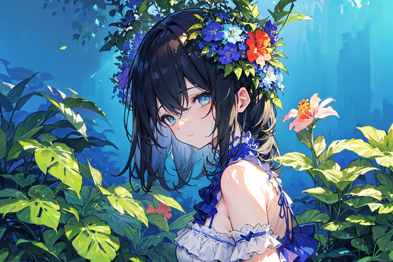 夏花飾り