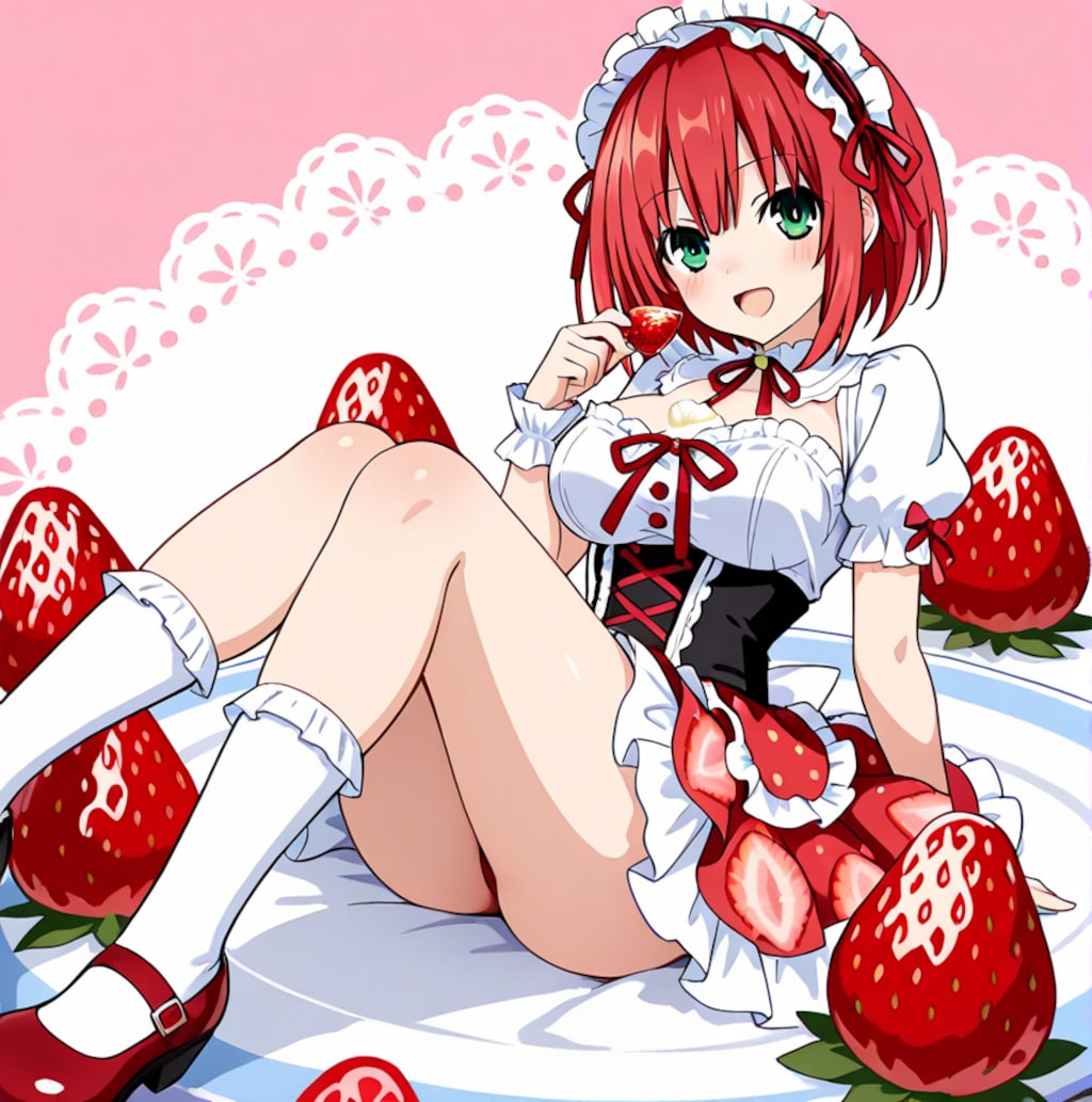 Geminiの考えたショートケーキの擬人化(?)