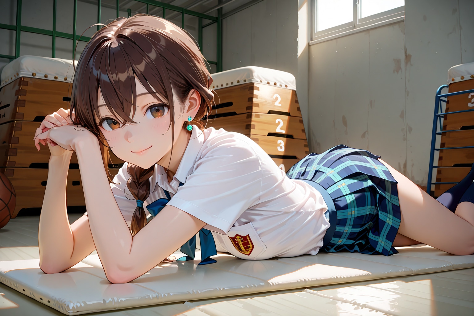 歩美 Summer School Uniform (9)
