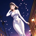 春のロングスカート 2枚目
