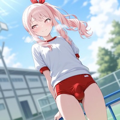 ブルマ姿の暁山瑞希くん