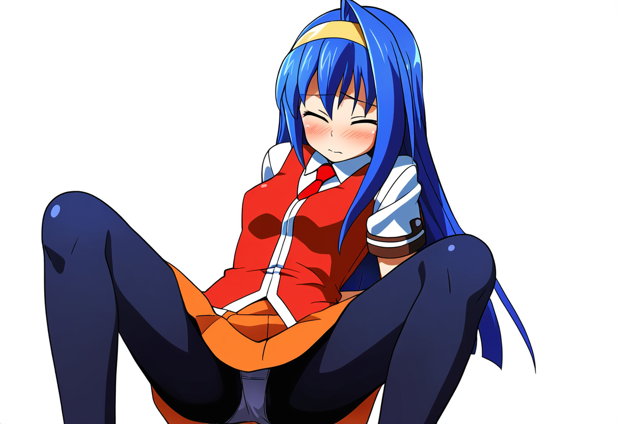廿楽冴姫 尻もち開脚パンツ