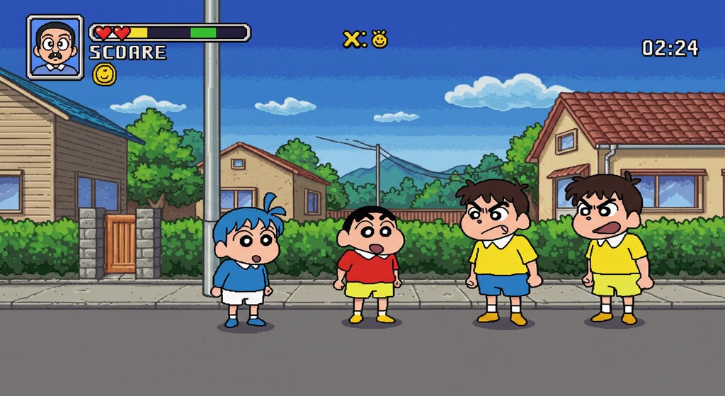 クレヨンしんちゃんゲーム画面