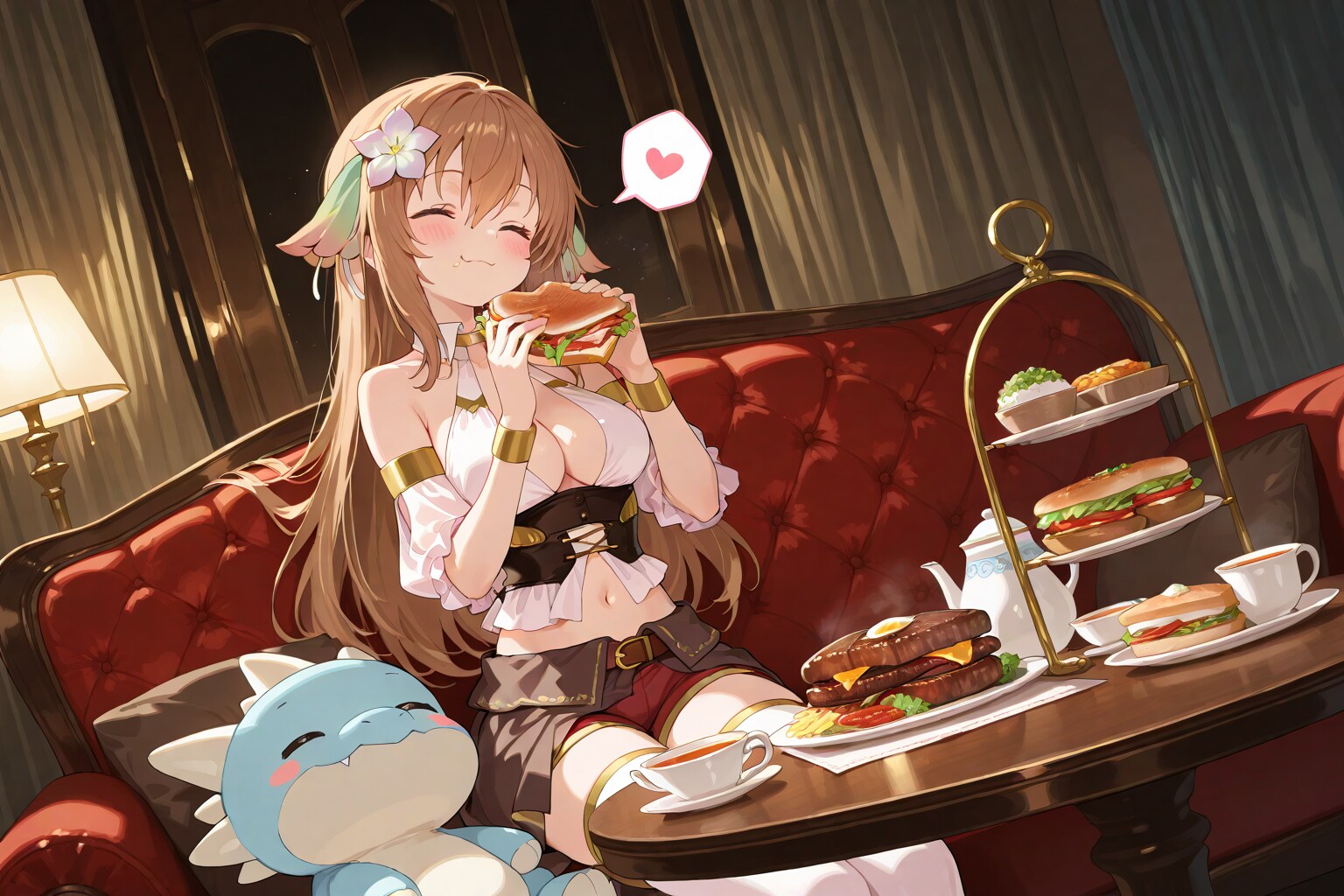 お肉って、すごく美味しいよね～♪