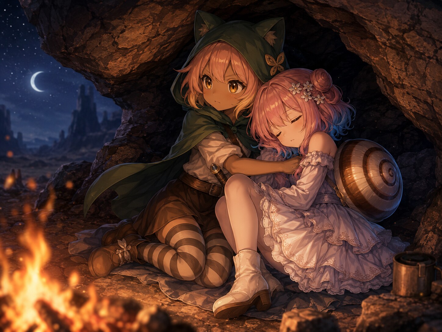 荒野の野営 | の人気AIイラスト・グラビア