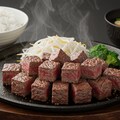 深夜食堂のサイコロステーキ定食 3枚目