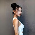 お団子ヘア+ワンピース 2枚目
