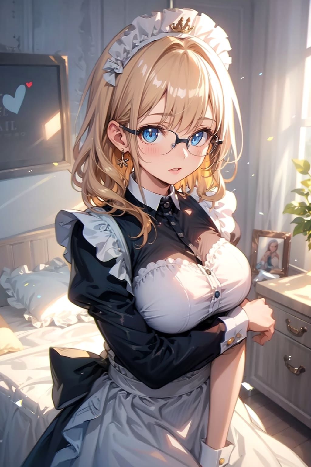 メガネ美少女メイド
