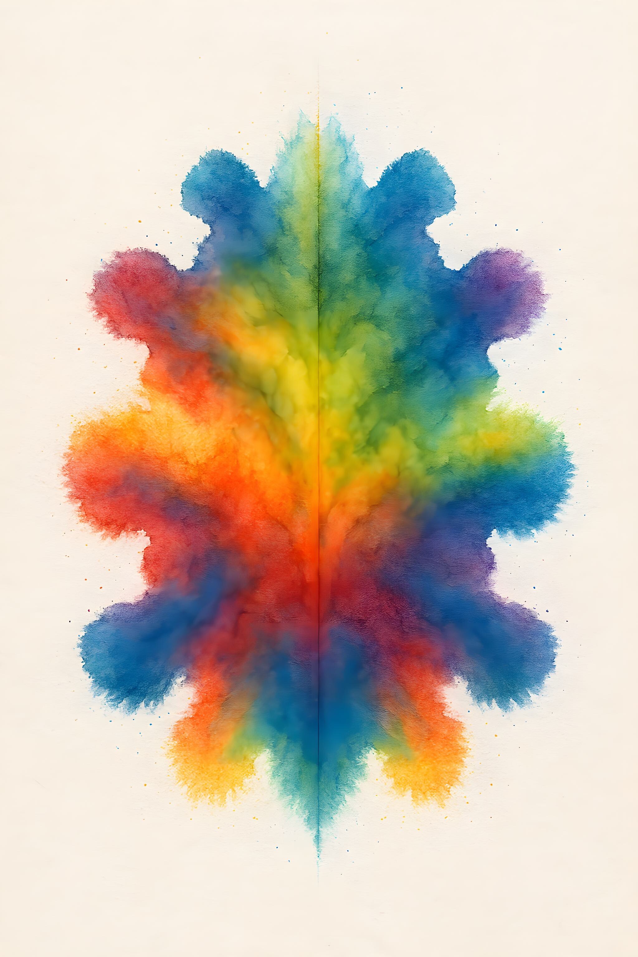 虹色のロールシャッハテスト | の人気AIイラスト・グラビア