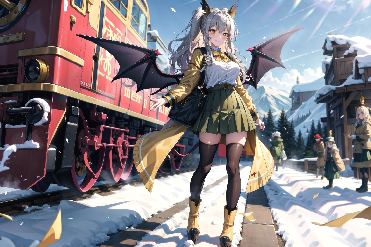 冬の駅から