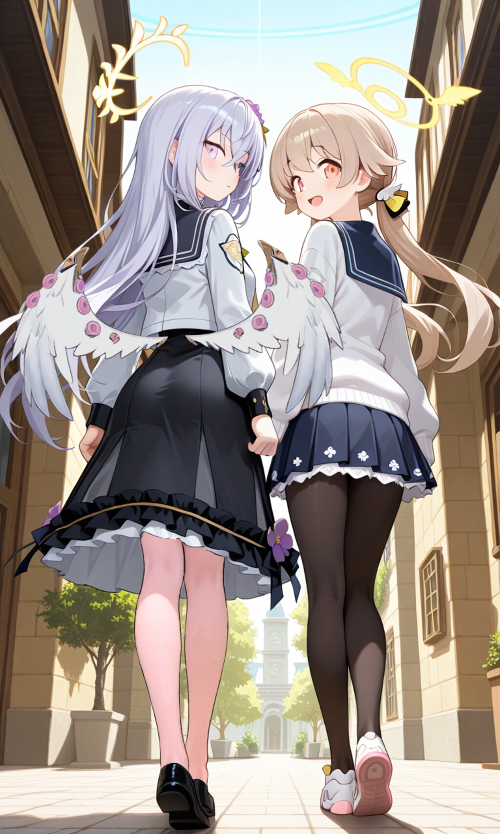 ヒフミとアズサ　振り向き7