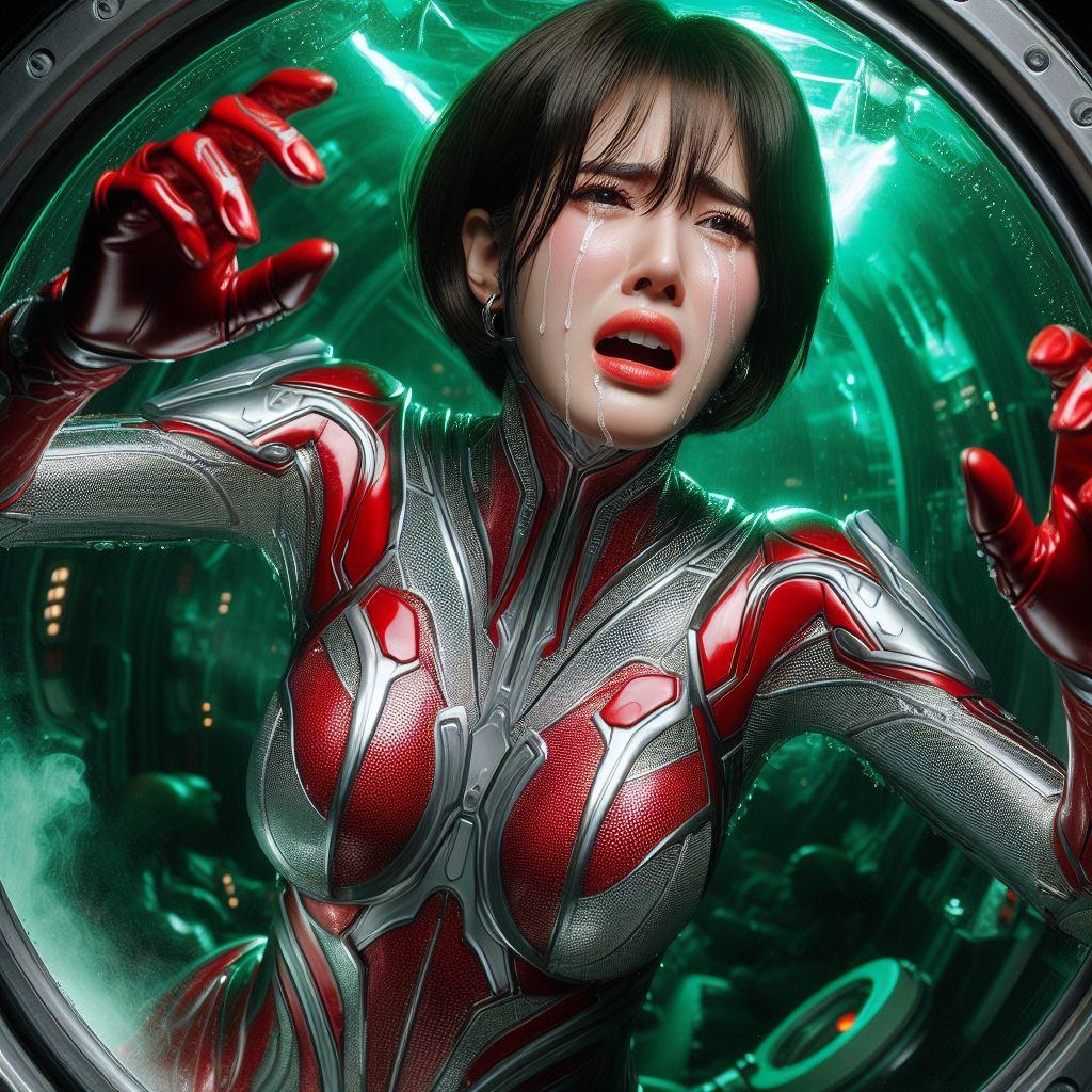 敗北したレッドレディはお仕置きカプセルの中に入れられて…#6