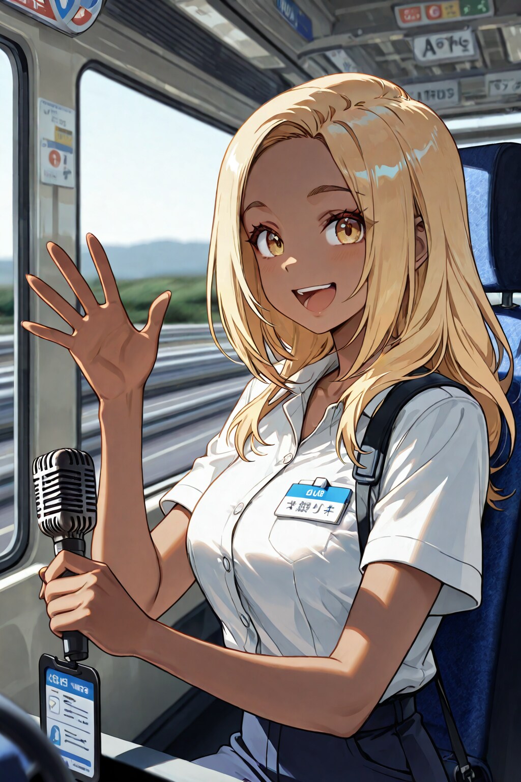 ギャルバスガイド🚌❤️ | の人気AIイラスト・グラビア
