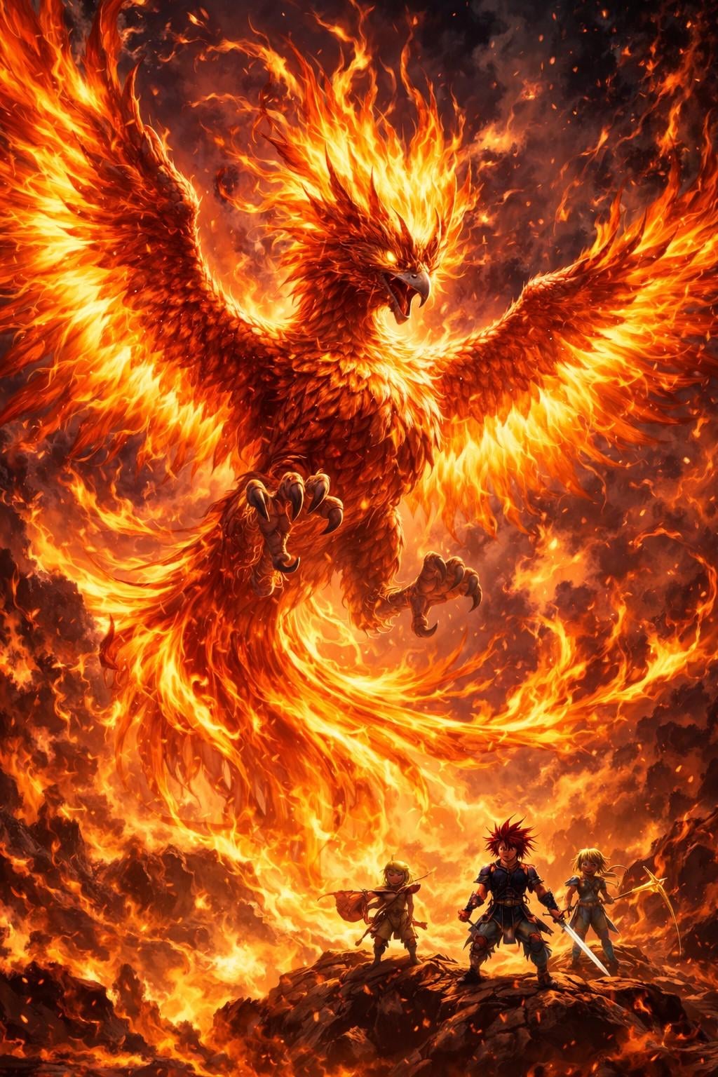 クロノトリガーの召喚獣『リヴァイアサンとフェニックス』