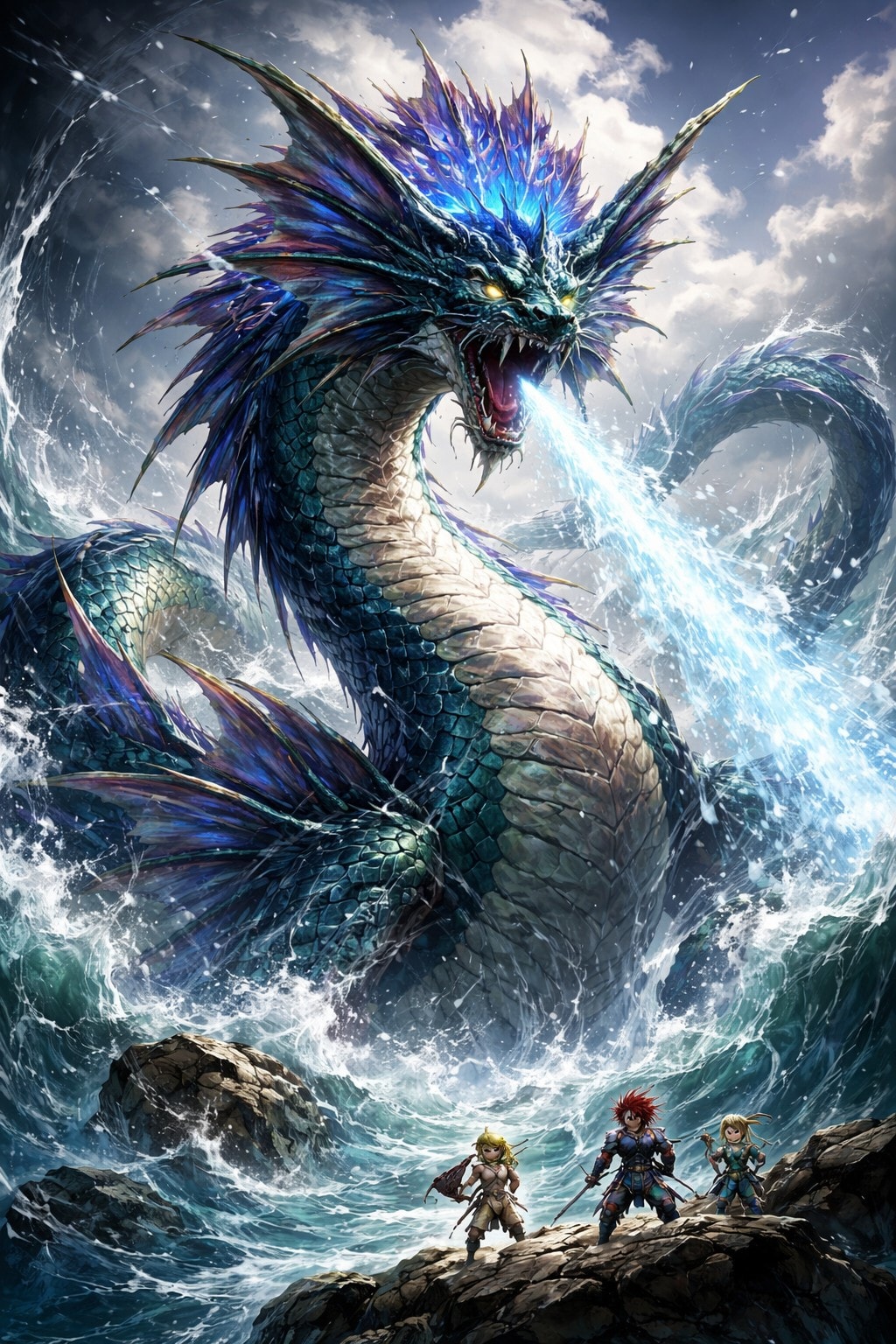 クロノトリガーの召喚獣『リヴァイアサンとフェニックス』 | の人気AIイラスト・グラビア