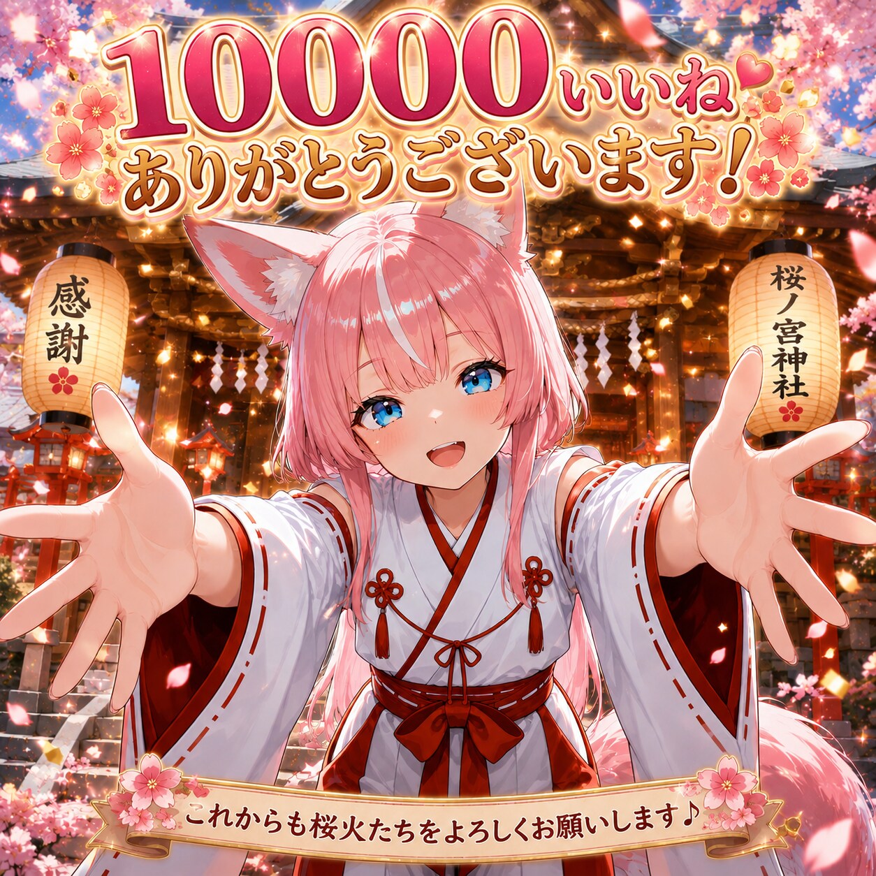 10000いいね❗️ありがとうございます(∩´∀`∩)💕