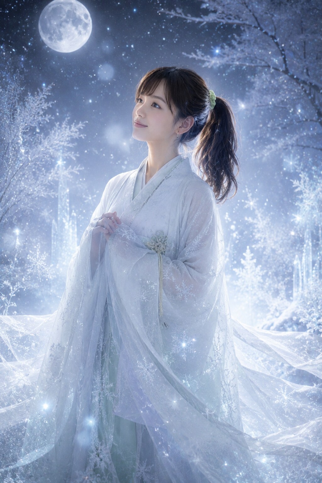 雪の精霊になった先生 | の人気AIイラスト・グラビア