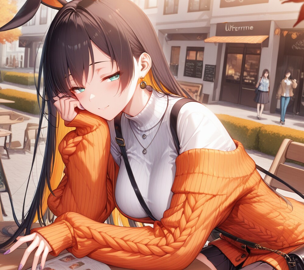 💕🍁読書の秋はカフェで過ごして🍁💕 | の人気AIイラスト・グラビア