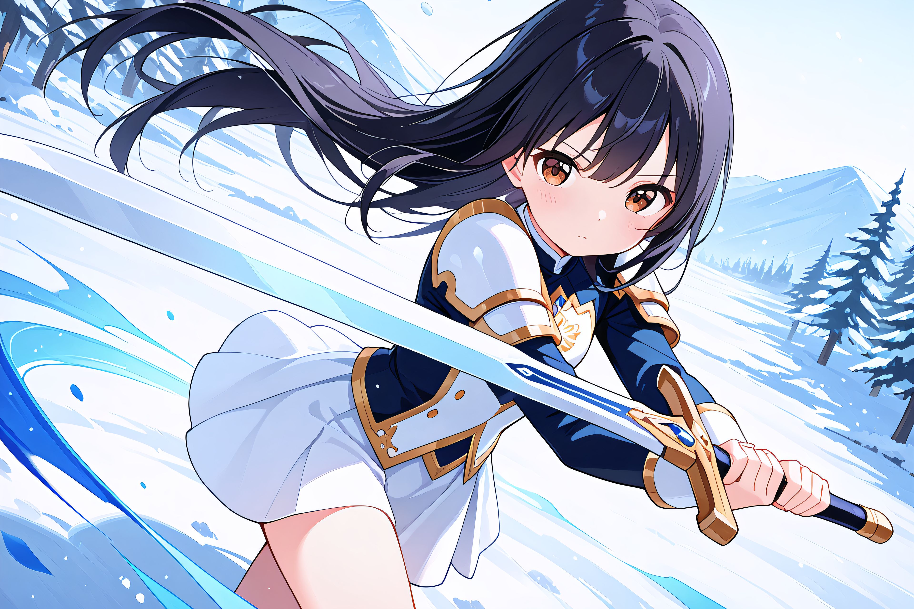 白騎士黒髪ちゃん | の人気AIイラスト・グラビア