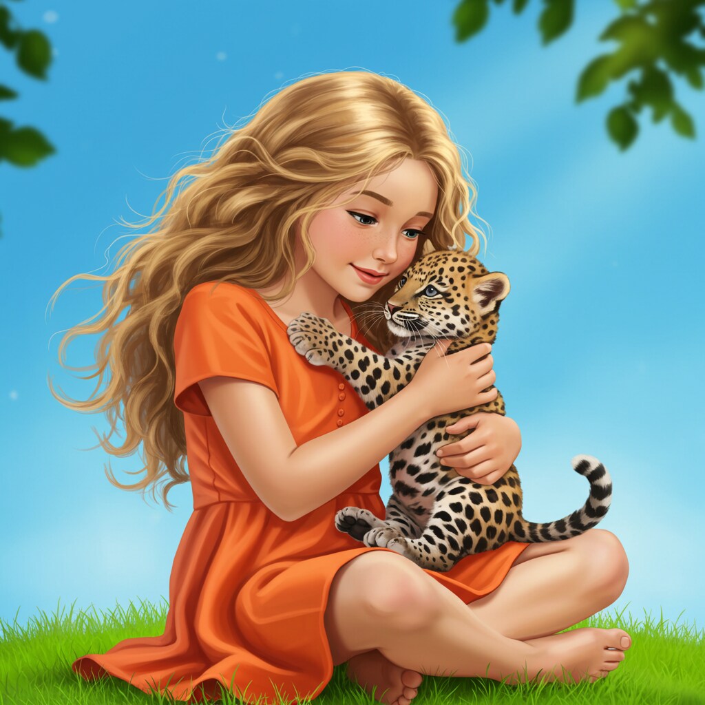 豹と少女_ImageFX