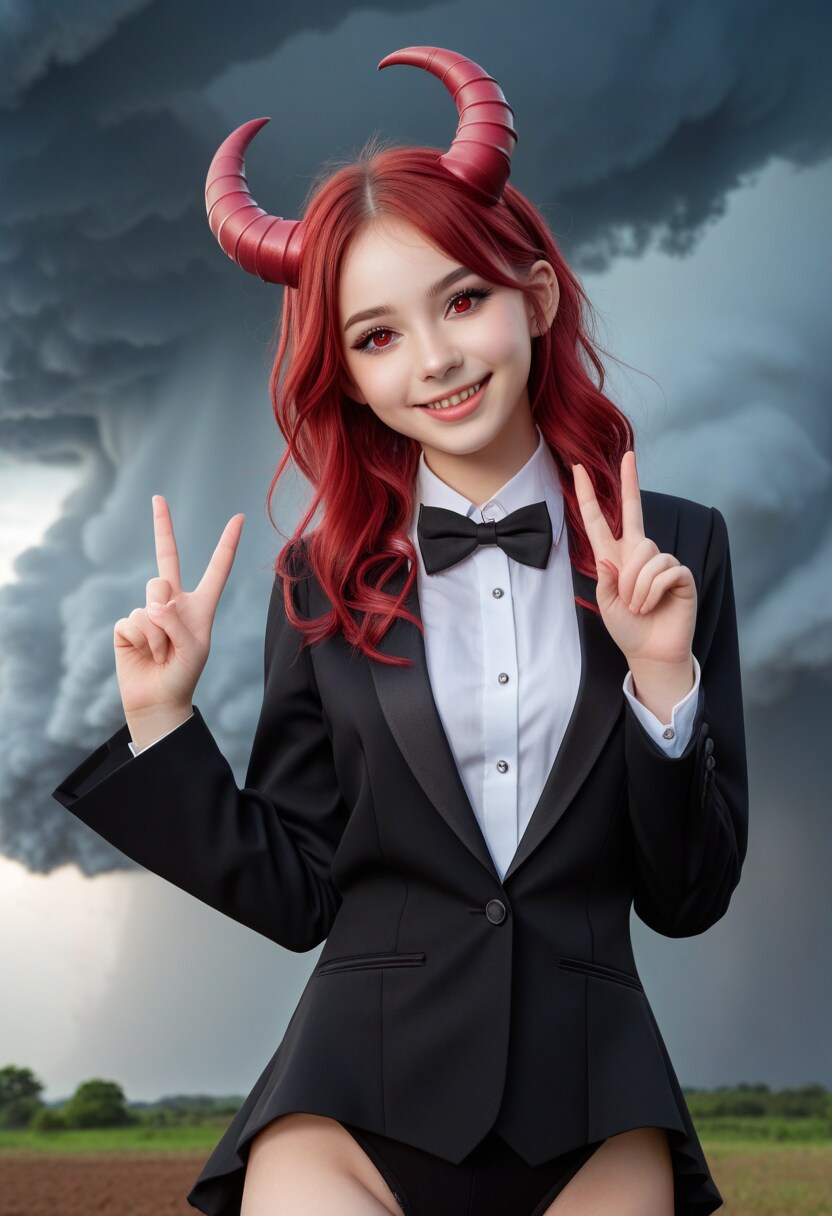 devil wears tuxedo