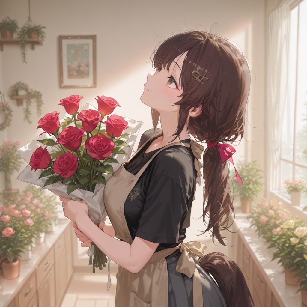 花屋のお姉さん