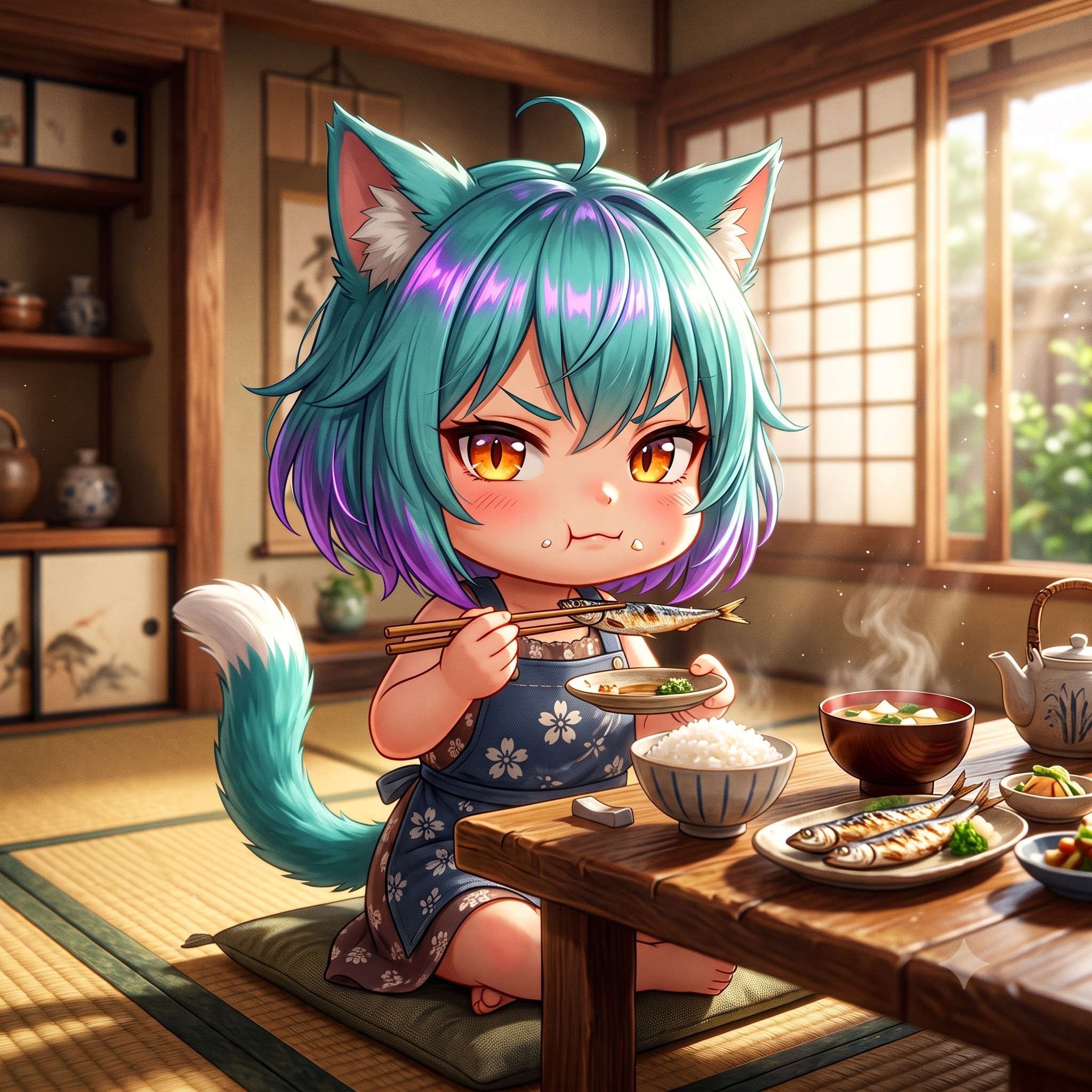 今日のお昼はめざしです