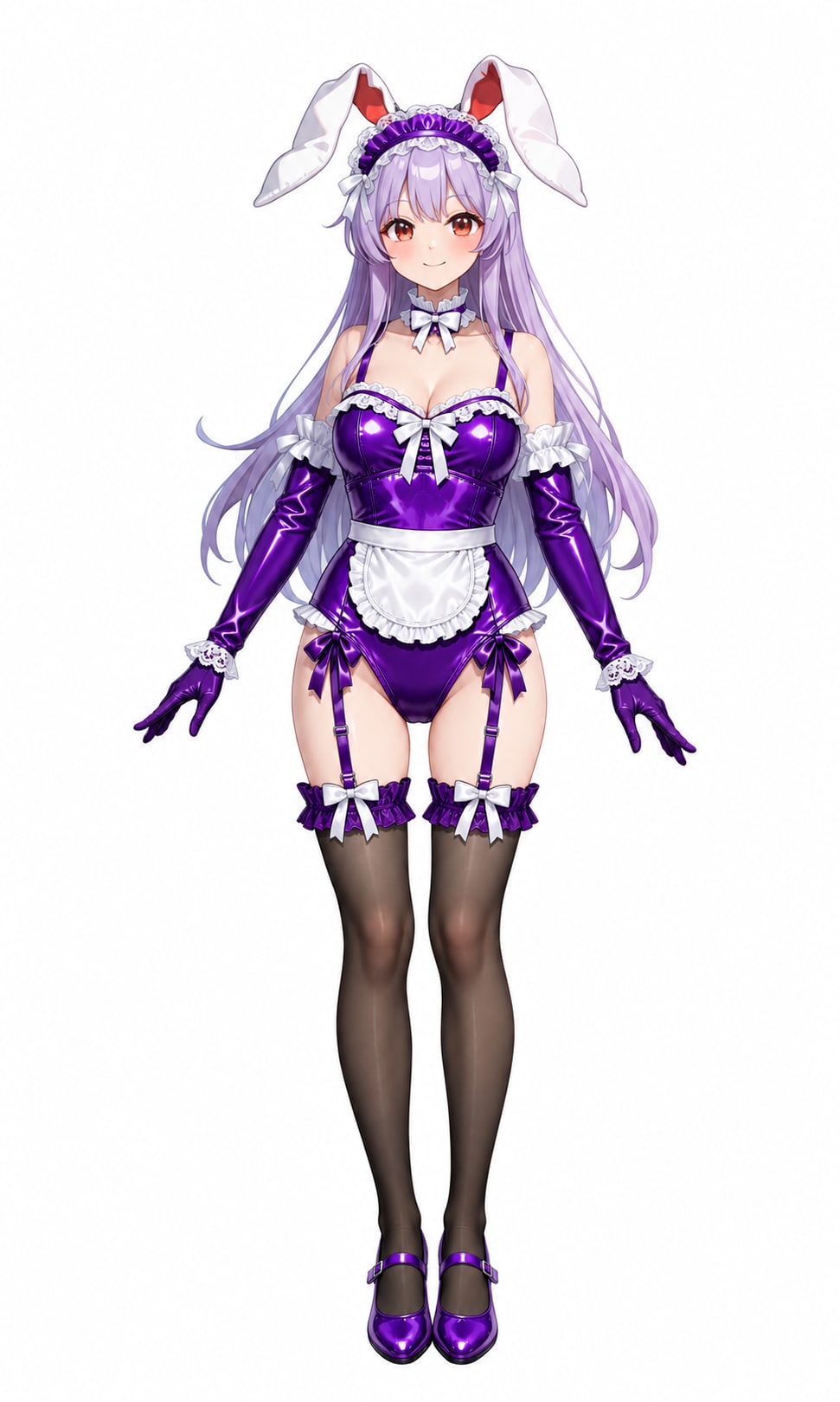 東方キャラのメイドレオタードコス４
