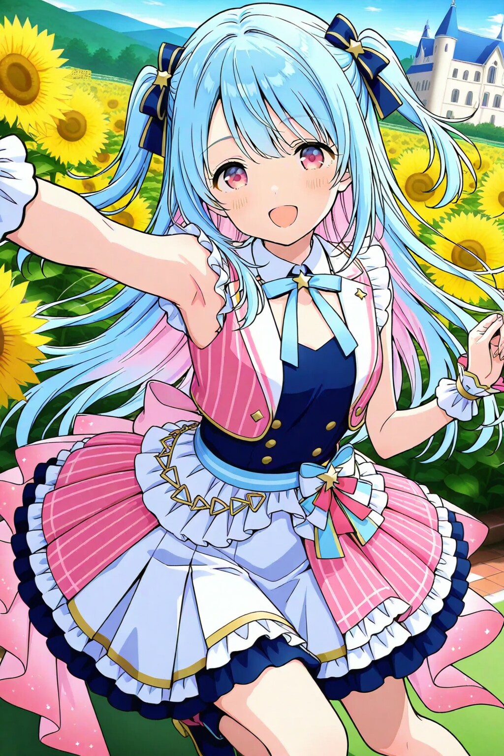 ひまわりの中のアイドル