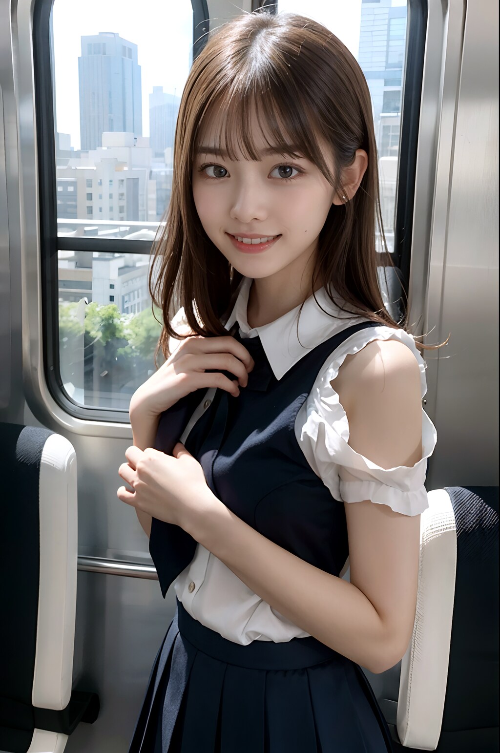 今日は夕日の海を見て帰りま～す