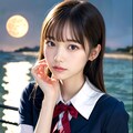 今日は夕日の海を見て帰りま～す 2枚目