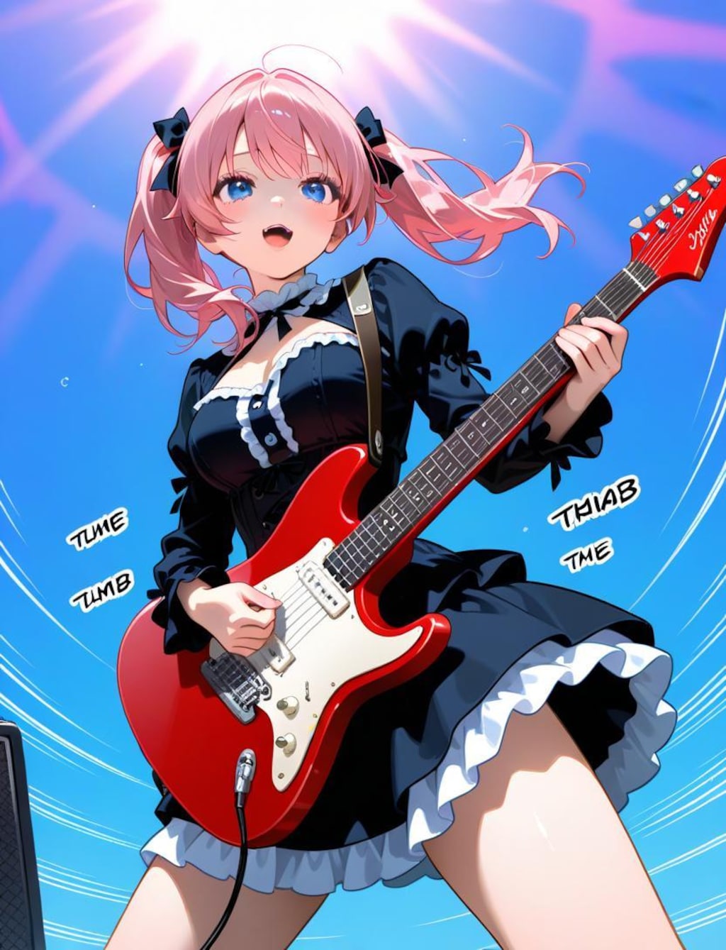 私のギターを聞け〜！