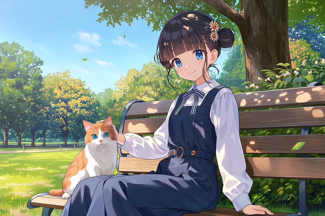 猫🐈とおだんごちゃん🍡✨115 | の人気AIイラスト・グラビア