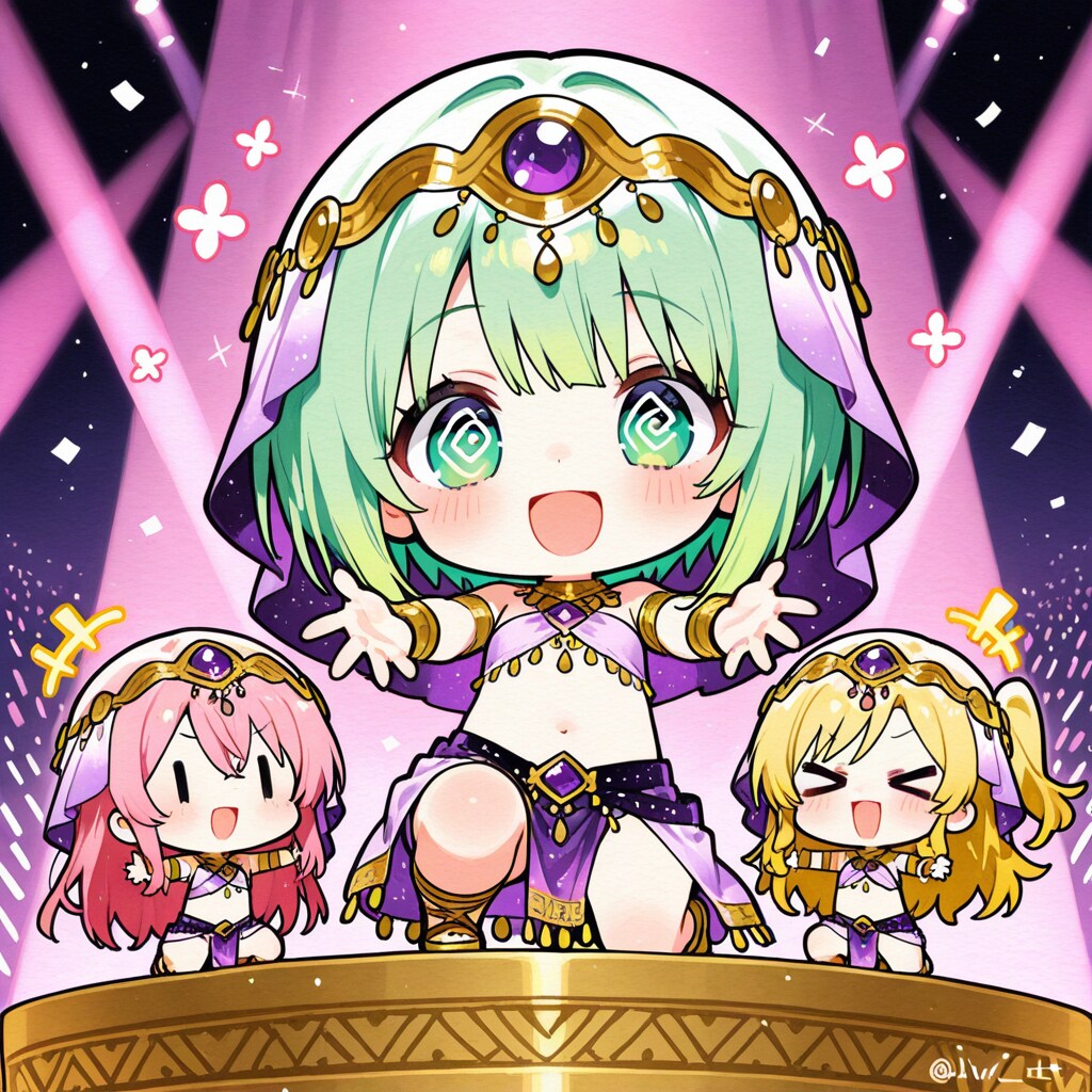 仲良しちゃんのダンスショー | の人気AIイラスト・グラビア