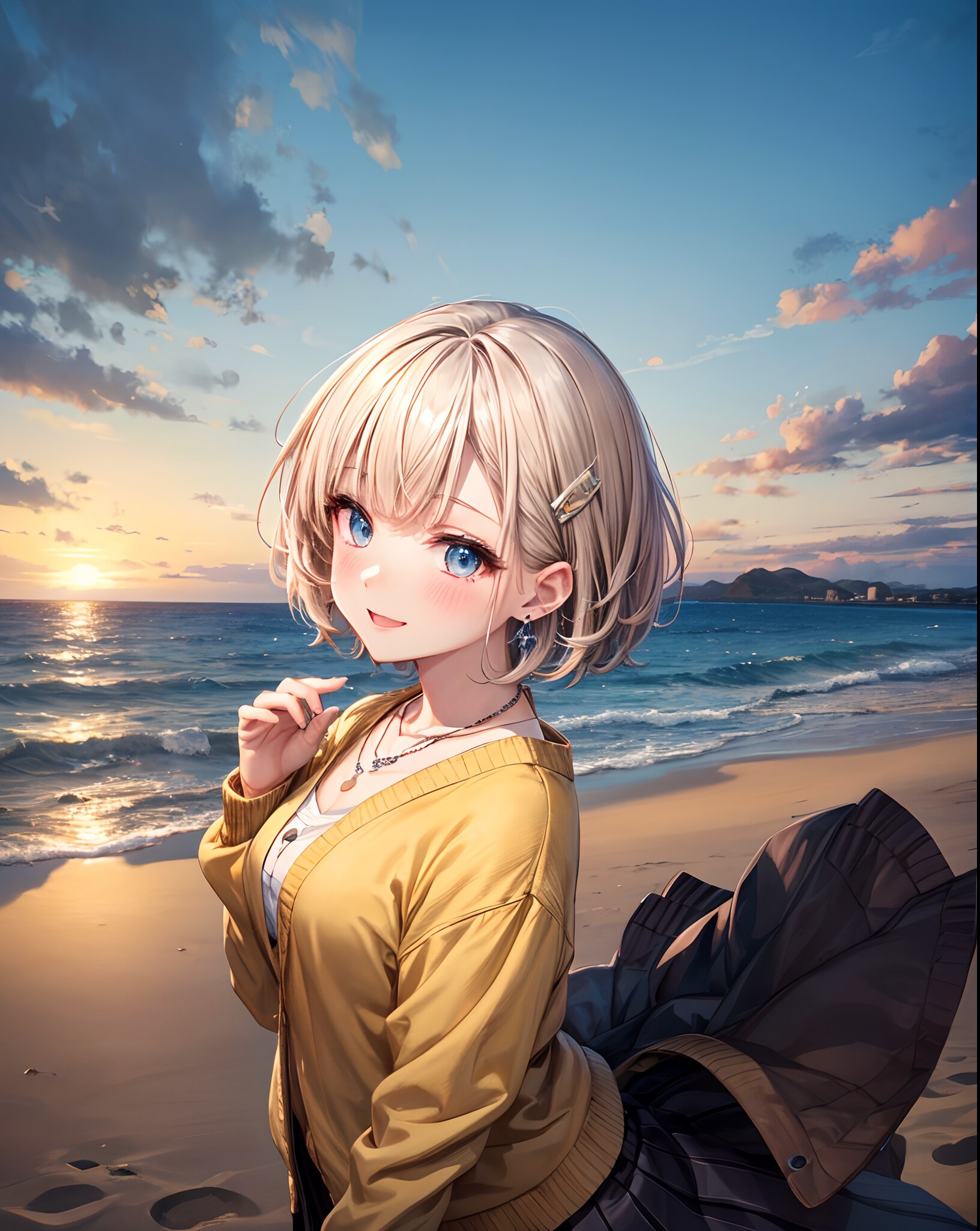 海辺にて💕