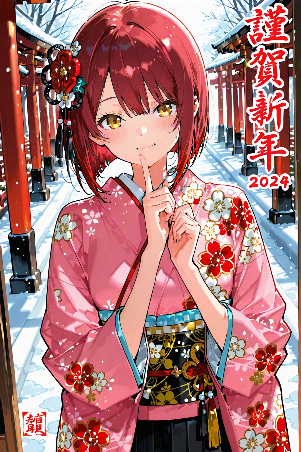 初詣、今年の幸せをお願いしましょう_20260103