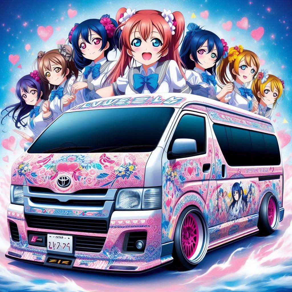 ラブライブトヨタハイエース | の人気AIイラスト・グラビア