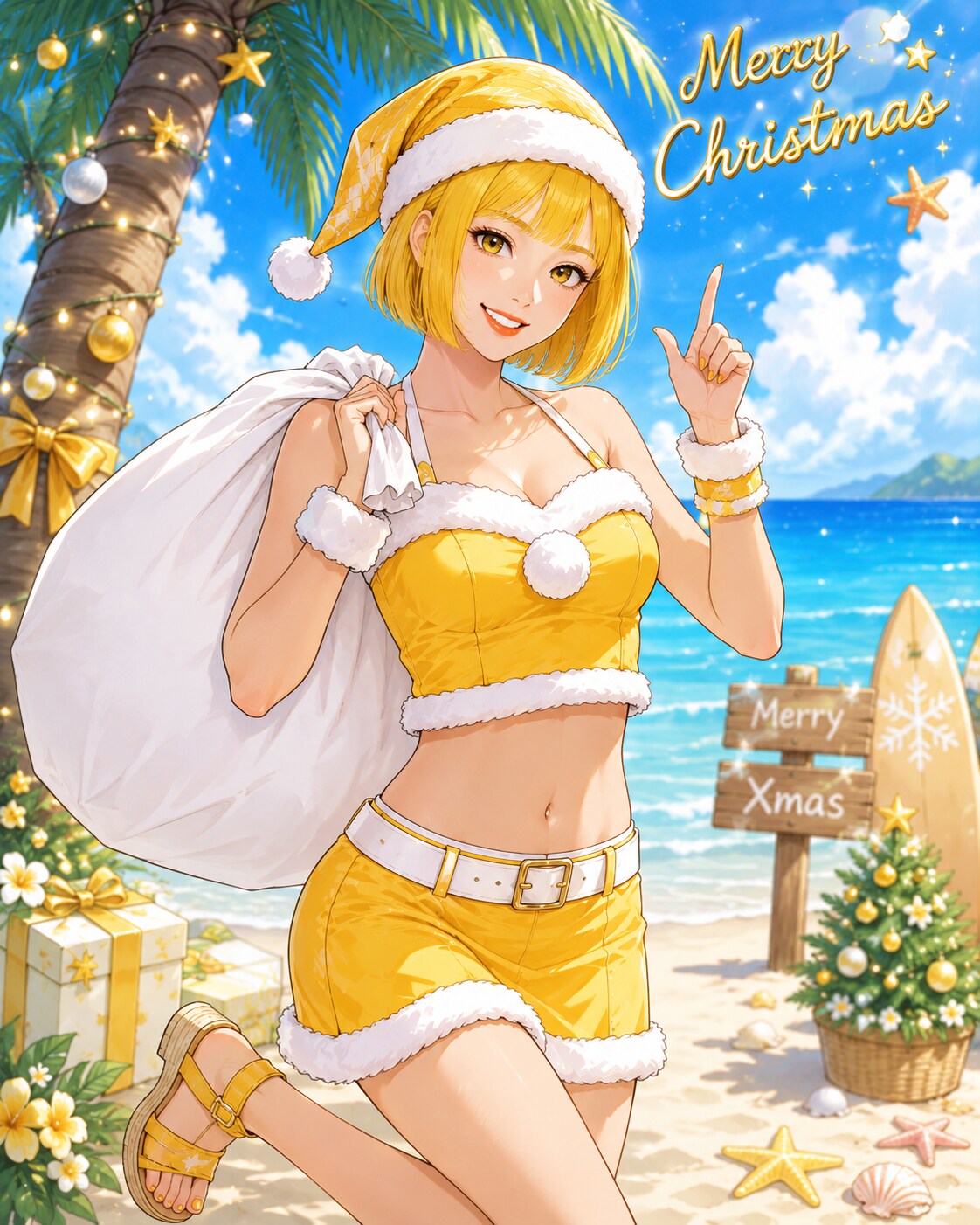 8/25 サマークリスマスの日（レモンちゃん） | の人気AIイラスト・グラビア