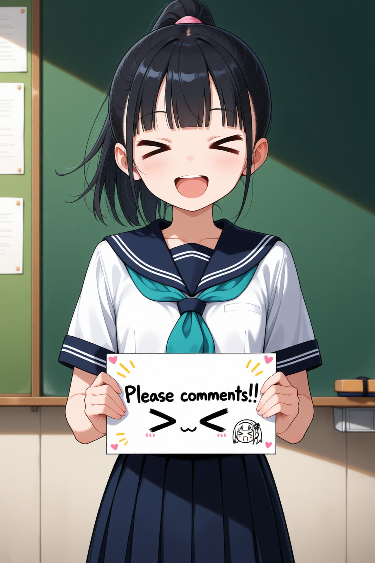 コメントください!><