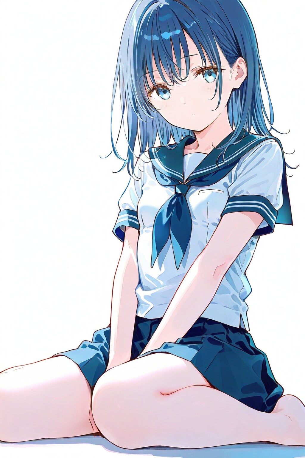 セーラー服の少女(UNICORN)(5) | の人気AIイラスト・グラビア