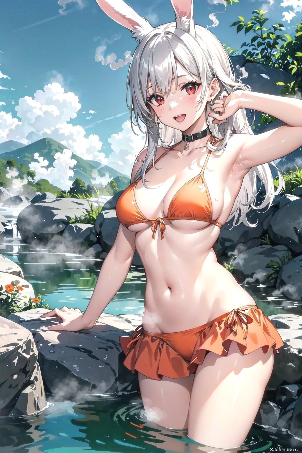 温泉リポートなのです♨️🐰🎶
